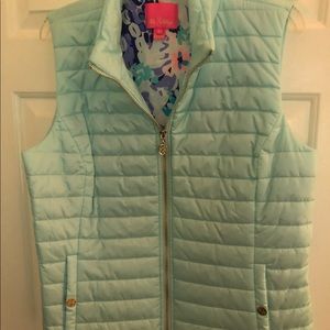 Lilly Pulitzer L light blue vest